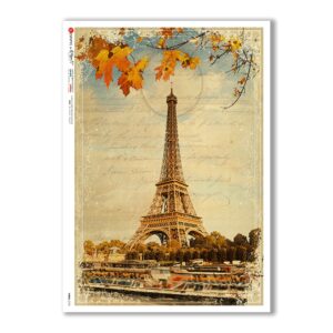 VIEWS-0153. Landscape Rice paper for the decoupage.