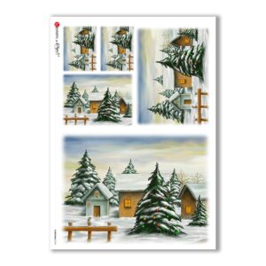 CHRISTMAS-0196. Christmas Rice Paper for decoupage.