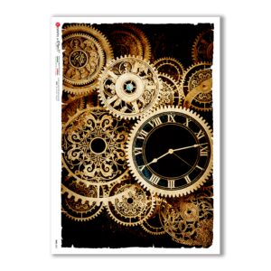 TIME-0021. Watches Rice paper  for the decoupage.
