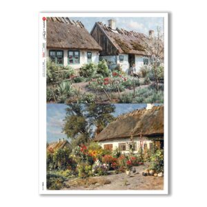 VIEWS-0158. Landscape Rice paper for the decoupage.