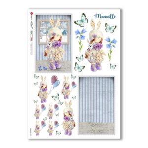 COUNTRY-0072. Country Rice Paper for decoupage.