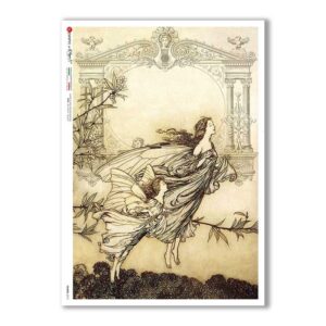 FAIRIES-0073. Rice Paper for decoupage fairies.