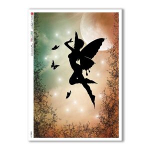 FAIRIES-0077. Rice Paper for decoupage fairies.