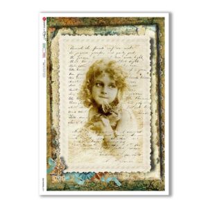 OLD-PHOTOS-0099. Victorian Rice Paper for decoupage.