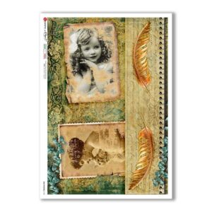 OLD-PHOTOS-0100. Victorian Rice Paper for decoupage.