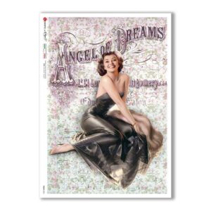 PINUP-0025. Pin-Up Rice Paper for decoupage.