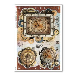 TIME-0026. Watches Rice paper  for the decoupage.