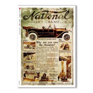 VEHICLES-0045. Vehicles Rice Paper for decoupage.