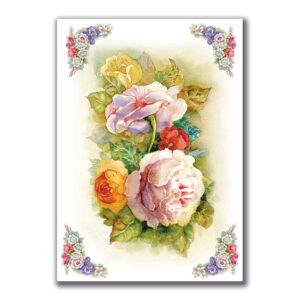 GF-FLOWERS-012. Rice paper large format
