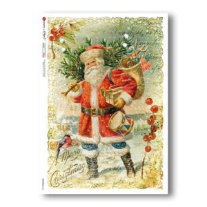 CHRISTMAS-0330. Victorian Christmas Rice Paper for decoupage.