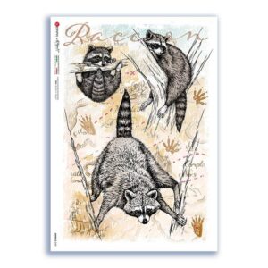 ANIMALS-0169. Animals Rice Paper for decoupage.