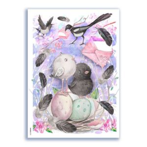 ANIMALS-0173. Animals Rice Paper for decoupage.