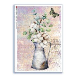 COUNTRY-0076. Country Rice Paper for decoupage.