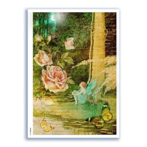FAIRIES-0083. Rice Paper for decoupage fairies.