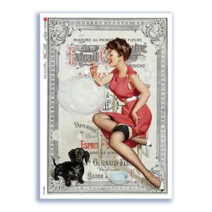 PINUP-0032. Pin-Up Rice Paper for decoupage.