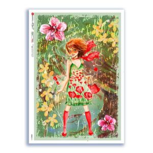 SCENE-0111. Pictorial Rice Paper for decoupage.