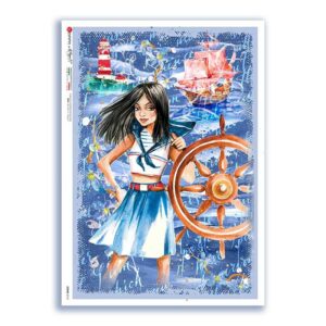 SCENE-0113. Pictorial Rice Paper for decoupage.