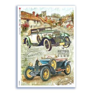 VEHICLES-0050. Vehicles Rice Paper for decoupage.