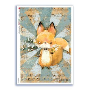ANIMALS-0184. Animals Rice Paper for decoupage.