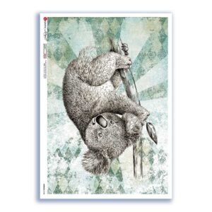 ANIMALS-0188. Animals Rice Paper for decoupage.