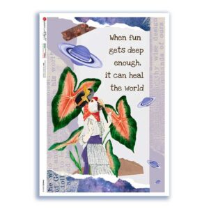 PHRASES-0042-UK. Phrases Rice Paper for decoupage.