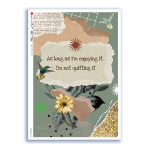 PHRASES-0044-UK. Phrases Rice Paper for decoupage.