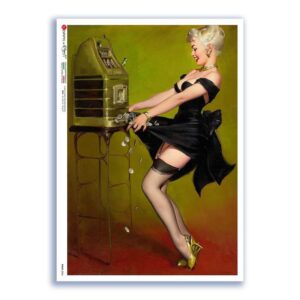 PINUP-0034. Pin-Up Rice Paper for decoupage.