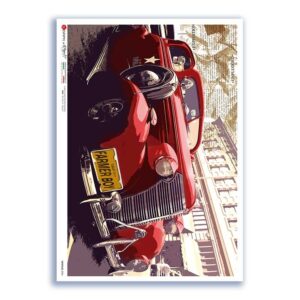 VEHICLES-0056. Vehicles Rice Paper for decoupage.