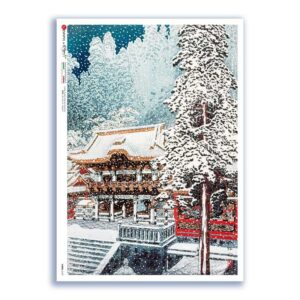 VIEWS-0187. Landscape Rice paper for the decoupage.