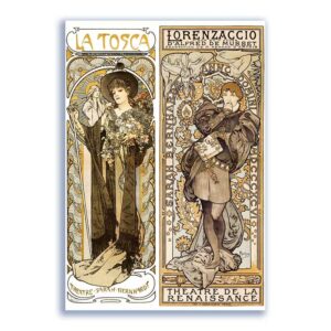 GF-ART NOUVEAU-015. Rice paper large format