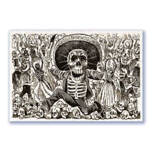 GF-SKULLS-017. Rice paper large format