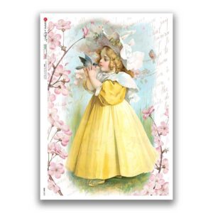 BABY-0092. Rice paper baby for decoupage.