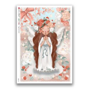 BABY-0096. Rice paper baby for decoupage.