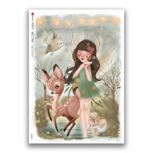 FAIRIES-0091. Rice Paper for decoupage fairies.