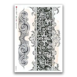 GROTTESCHE-0020. Rice Paper grotesque for decoupage.