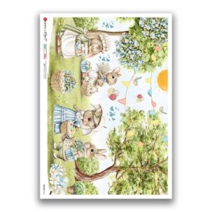 HOLIDAY-0124. Holiday Rice Paper for decoupage.