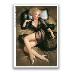 PINUP-0040. Pin-Up Rice Paper for decoupage.