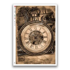 TIME-0042. Watches Rice paper for the decoupage.