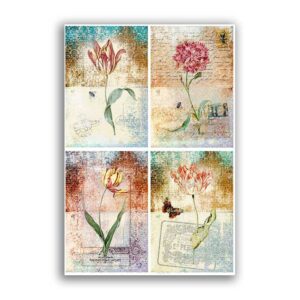GF-FLOWERS-057. Rice paper large format
