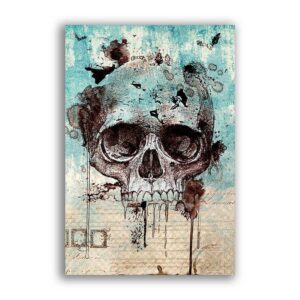 GF-SKULLS-024. Rice paper large format