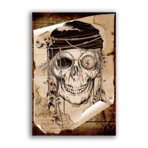 GF-SKULLS-026. Rice paper large format