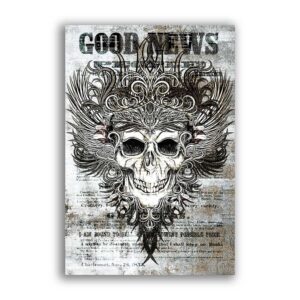 GF-SKULLS-027. Rice paper large format
