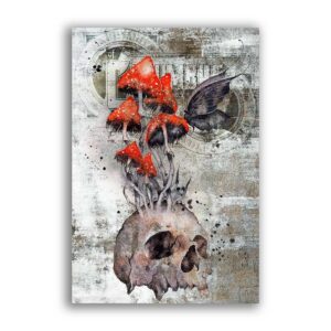 GF-SKULLS-028. Rice paper large format