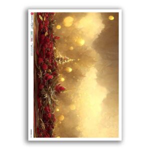 CHRISTMAS-0356. Victorian Christmas Rice Paper for decoupage.