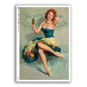 PINUP-0044. Pin-Up Rice Paper for decoupage.