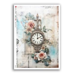 TIME-0044. Watches Rice paper for the decoupage.
