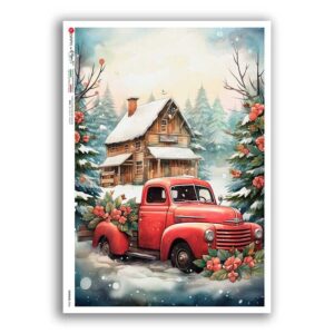 VEHICLES-0065. Vehicles Rice Paper for decoupage.