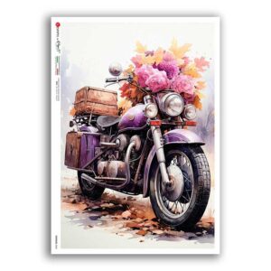 VEHICLES-0067. Vehicles Rice Paper for decoupage.