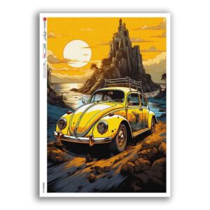 VEHICLES-0069. Vehicles Rice Paper for decoupage.