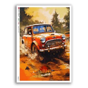 VEHICLES-0070. Vehicles Rice Paper for decoupage.
